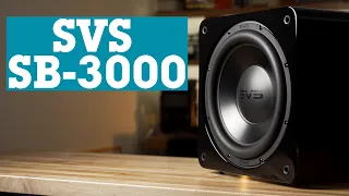 SVS SB-3000 powered home theater subwoofer with app control | Crutchfield