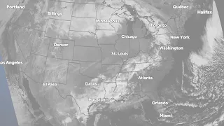 Incredible satellite view shows solar eclipse moving across United States