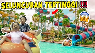 ALUNA DAN AMANDA NYOBAIN SELUNCURAN TERTINGGI DI WATERPARK TERLUAS!! SAMPAI DEGDEKAN!!