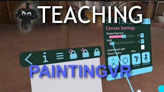Teaching Painting VR: the Canvas