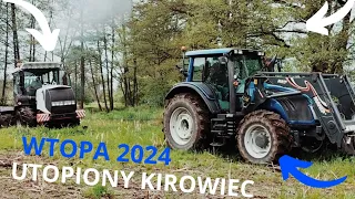 🇵🇱Mega Wtopa 2024 🔥Kirowiec Po Ramę🔥 Valtra Z Pomocą🚜  Talerzowanie Kirowcem🔥