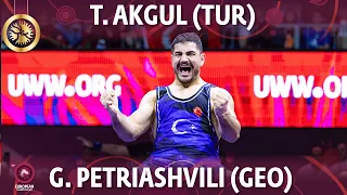 Taha Akgul (TUR) vs Geno Petriashvili (GEO) - Final // European Championships 2022