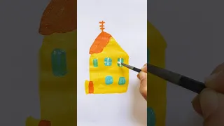 Peppa Pig House Painting #peppapig #shorts #trending @pipafuntv @art_and_learn