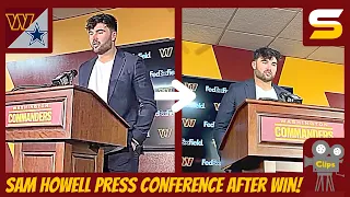 Sam Howell PRESS CONFERENCE! Talks Debut & Win! Wentz Let Howell's Family Borrow His Suite!