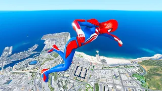 GTA 5 Epic Water Ragdolls Spiderman Vs Minions, Hulk, Squid Dolls, Gorilla, King Kong Part 8