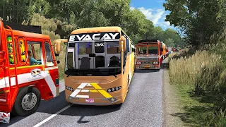 Volvo Bus Driving in Heavy Traffic | Indian Bus Driver | ETS2