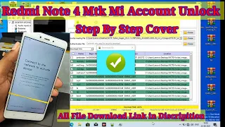 Redmi Note 4 Mtk Mi Account Unlock/Remove By Sp Flash Tool || Redmi Note 4 Mtk Dead After Flash #Mi