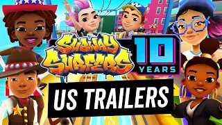 All US Subway Surfers World Tour Cities - 10 Years Running Edition | SYBO TV