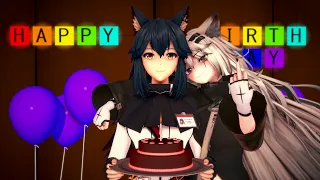 [Arknights MMD KK] H-Birthday [Lappland x Texas] kawaii Yuri