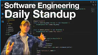 Software Engineer Daily Standup - SignalR Code Examples @StephenSamuelsen