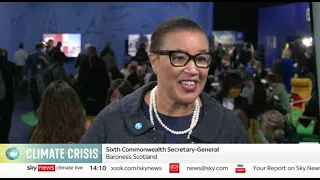 Commonwealth Secretary-General and Fiji Prime Minister on Sky News at COP26