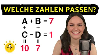 Mathe RÄTSEL Gleichungen – Welche Zahlen sind gesucht?