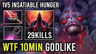 WTF 10MIN GODLIKE New Meta First Item Khanda 1 Score Per Min 1v5 Spiderling Army Broodmother Dota 2