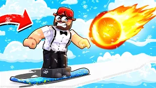 Obby But You're on a Snowboard in Roblox