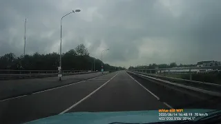 Dashcam Assen  Europaweg regen