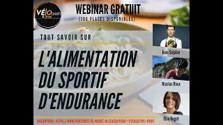 Webinar Tout Savoir sur l'Alimentation du sportif d'Endurance