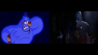 Aladdin (1992 vs 2019) - Genie After the Lamp's Been Rubbed Results
