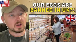 American Reacts to Why US Produced Eggs Are Banned Across the UK & Europe