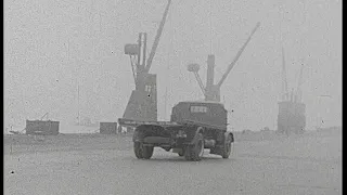 Port Archives: Unloading of Tea at Dublin Port & Docks 1948