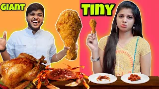 GIANT VS TINY FOOD CHALLENGE!! *Giant sharwarma ah!?😳 | Jenni's Hacks