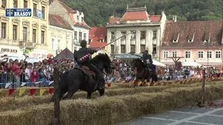 Turnir al cavalerilor in Piata Sfatului din Brasov