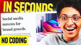 Make Websites Using AI In SECONDS! 😱 (No Coding Skills Required) | Ishan Sharma