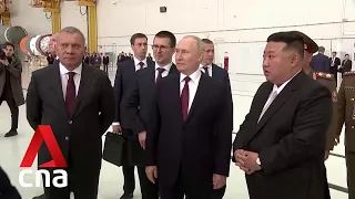 Kim Jong Un meets Vladimir Putin at Russian space centre