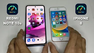 Redmi Note 10s Vs iPhone 8 - SPEED TEST