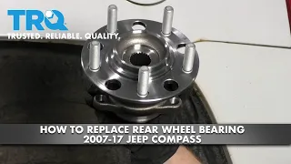 How to Replace Rear Wheel Bearing 2007-17 Jeep Compass