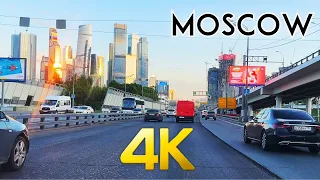 ⁴ᴷ Walking tour by car 🚗 to the business center 🏙️"Moscow city" |Russia 🇷🇺