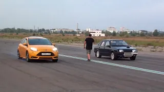 Ford Focus ST vs ВАЗ 21099 Турбо