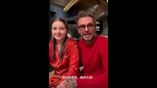 Happy Chinese New Year from David and Harper Seven Beckham #cny #rabbit #beckham