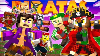 LA GRAN BATALLA DE PIRATAS! TODOS VS WILLY Y YO! MINECRAFT PIRATAS #40