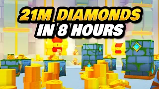 Made over 21m Diamonds in 8 Hours via AFK Loot grind (Pet Sim 99)