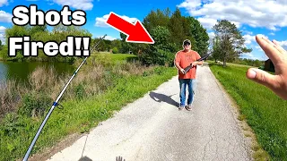 Angry Guy SHOOTS at Us For Fishing Near His House!