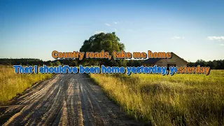 Take Me Home, Country Roads Cover by The Petersens [with Karaoke Text]