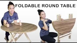 Building a Foldable Round Table in 1 Day!!!! | D.A Santos