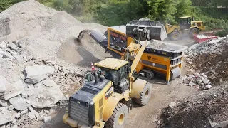 ARJES TITAN 950 - crushing concrete and C&D waste