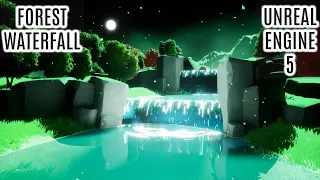 Level Design In Unreal Engine 5 - Forest Waterfall (Stylized)