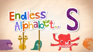 Endless Alphabet A to Z - Letter S - SCARY, SCRUMPTIOUS, SHADOW, SQUEEGEE, STEAM | Originator Games