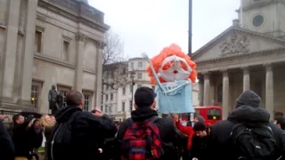 Thatcher 'Death' Party Trafalgar Square