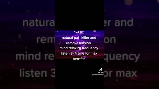 174hz natural pain killer frequency,  remove tension help to sleep. healing frequency music.