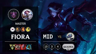 Fiora Mid vs Fizz - KR Master Patch 10.21