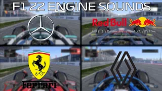 F1 22 GAMEPLAY -  ENGINE SOUNDS | ALL 4 MANUFACTURERS!