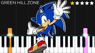 Sonic The Hedgehog OST - Green Hill Zone | EASY Piano Tutorial