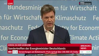 Ukraine LIVE: Statement von Wirtschaftsminister Habeck zu den steigenden Energiepreisen