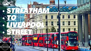 All on Board  LONDON 4K 🚍133 ride to Liverpool Station
