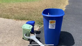 Trash and Recycle Collection With Mini Bins 2