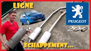 "TUTO" Remplacer Sa Ligne D'échappement PEUGEOT 206...