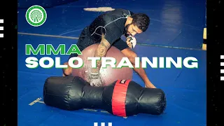 MMA Solo Training Drills for Ground and Pound with Saul Rogers